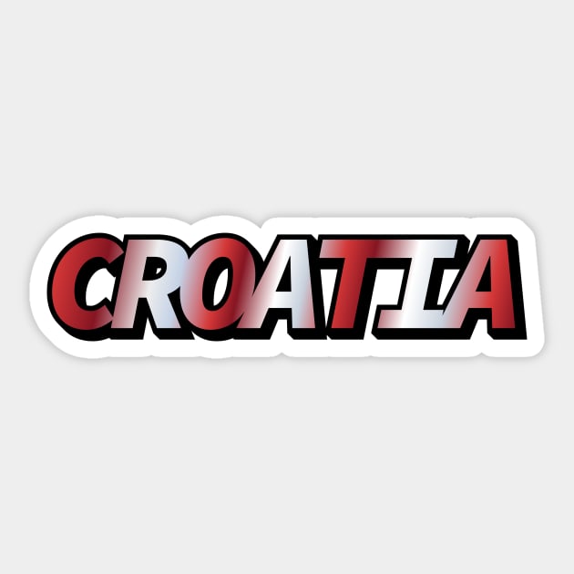 Croatia Sticker by Sthickers